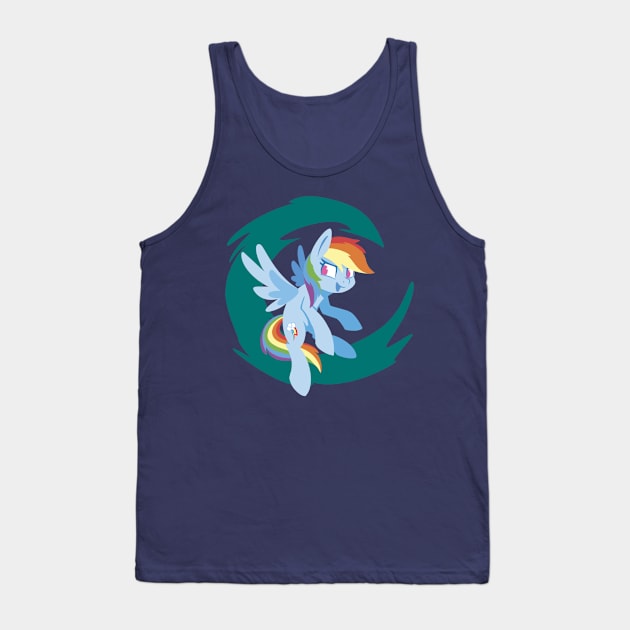 Rainbow Dash Wave Tank Top by Supermoix